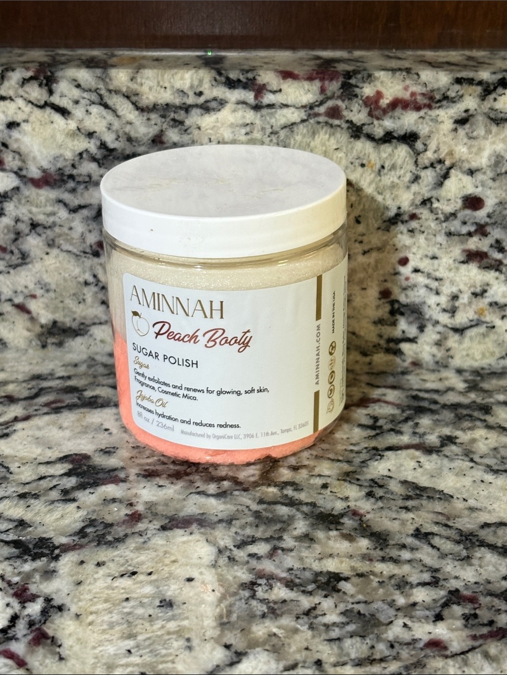 Aminnah Peach Booty Sugar Polish
